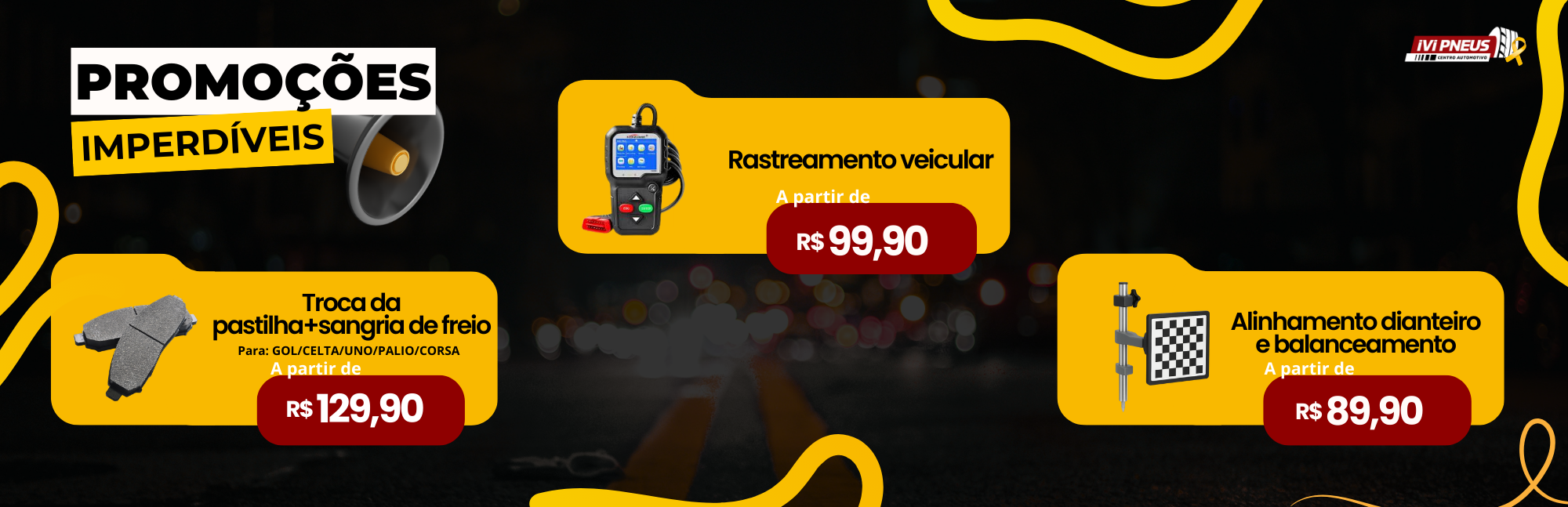 Banner Aniversário IVI Pneus