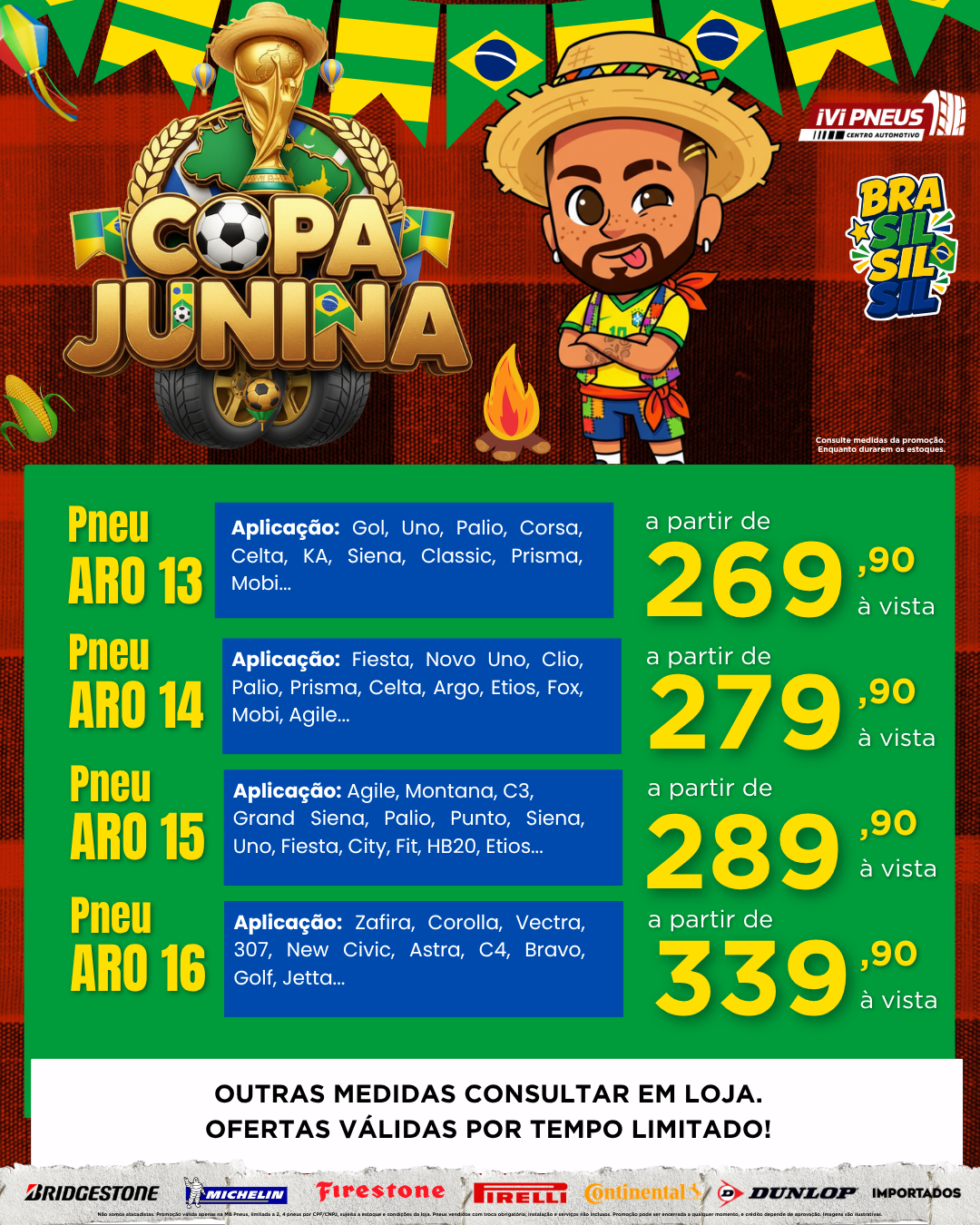 Mês do Trabalhador — Promoção de pneus na IVI Pneus